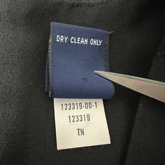 Vintage Y2K Gap Dress Women Size 1 Small Black Sheath Mini Office Siren Career - Picture 9 of 10